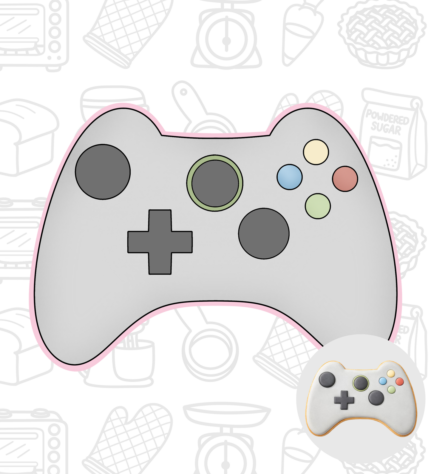 510. Xbox Remote Control Cookie Cutter