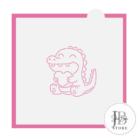 516. Dino Valentine PYO Stencil