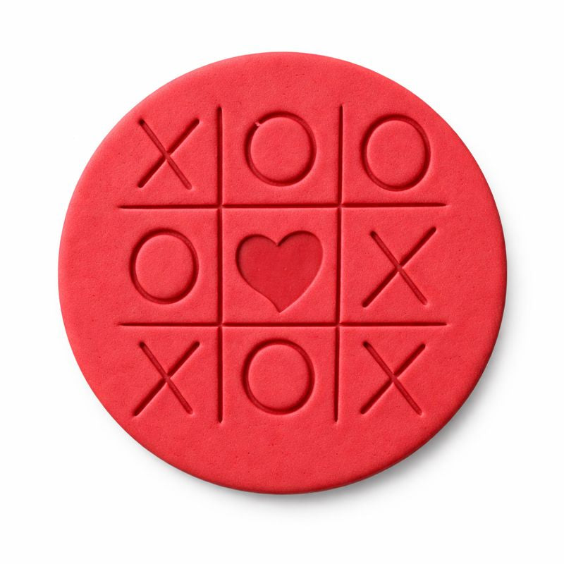 530. Tic Tac Toe Fondant Stamp