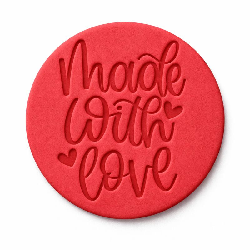 532. Made with Love Fondant Stamp