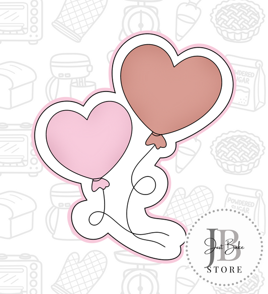 544. Heart Balloons Cookie Cutter