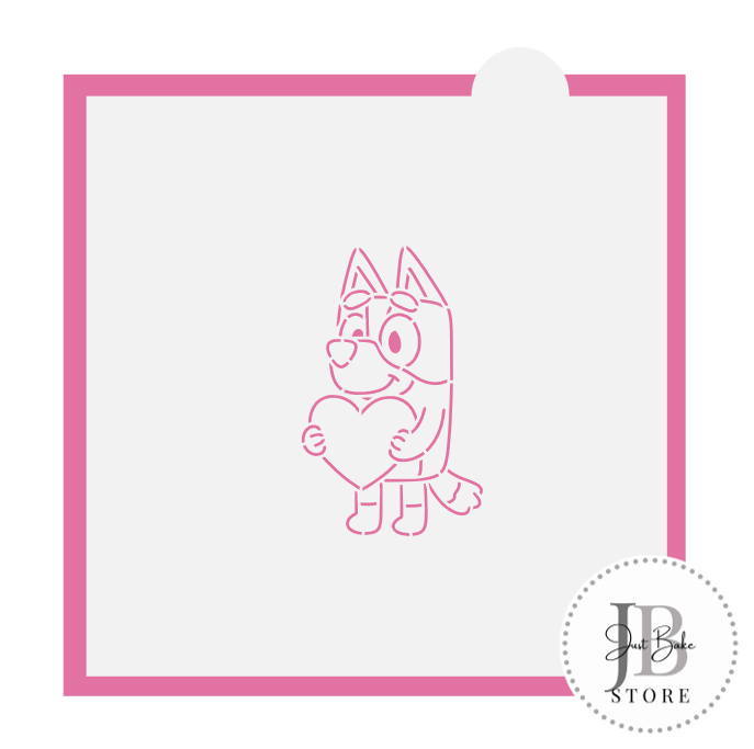 552. Bluey Valentines PYO Stencil