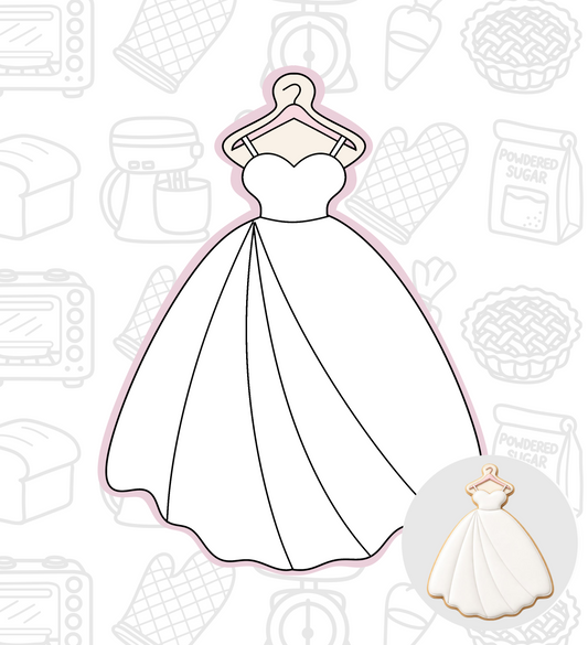 577. Wedding Dress Cookie Cutter