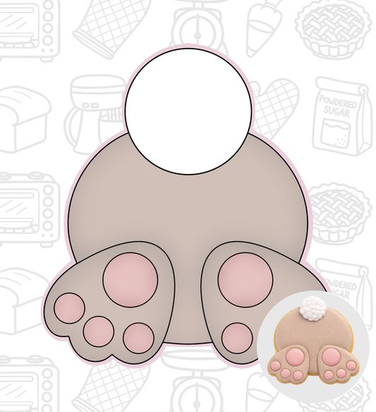 582. Bunny Butt Cookie Cutter