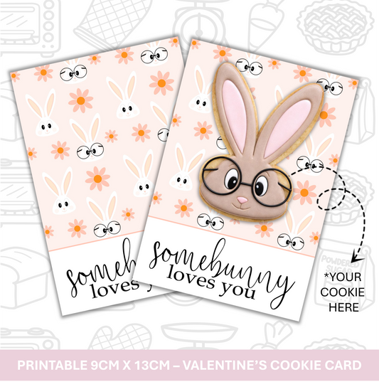 605. Somebunny Loves You Cookie Card Digital Download