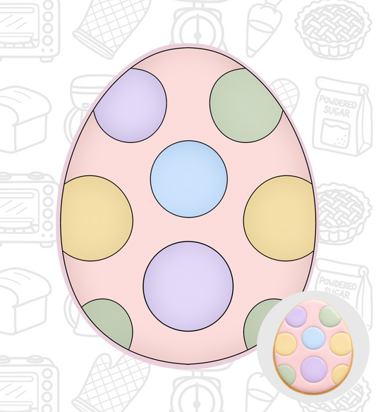 607. Easter Egg Cookie Cutter