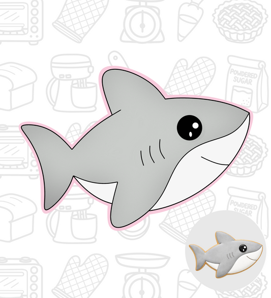 610. Shark Cookie Cutter