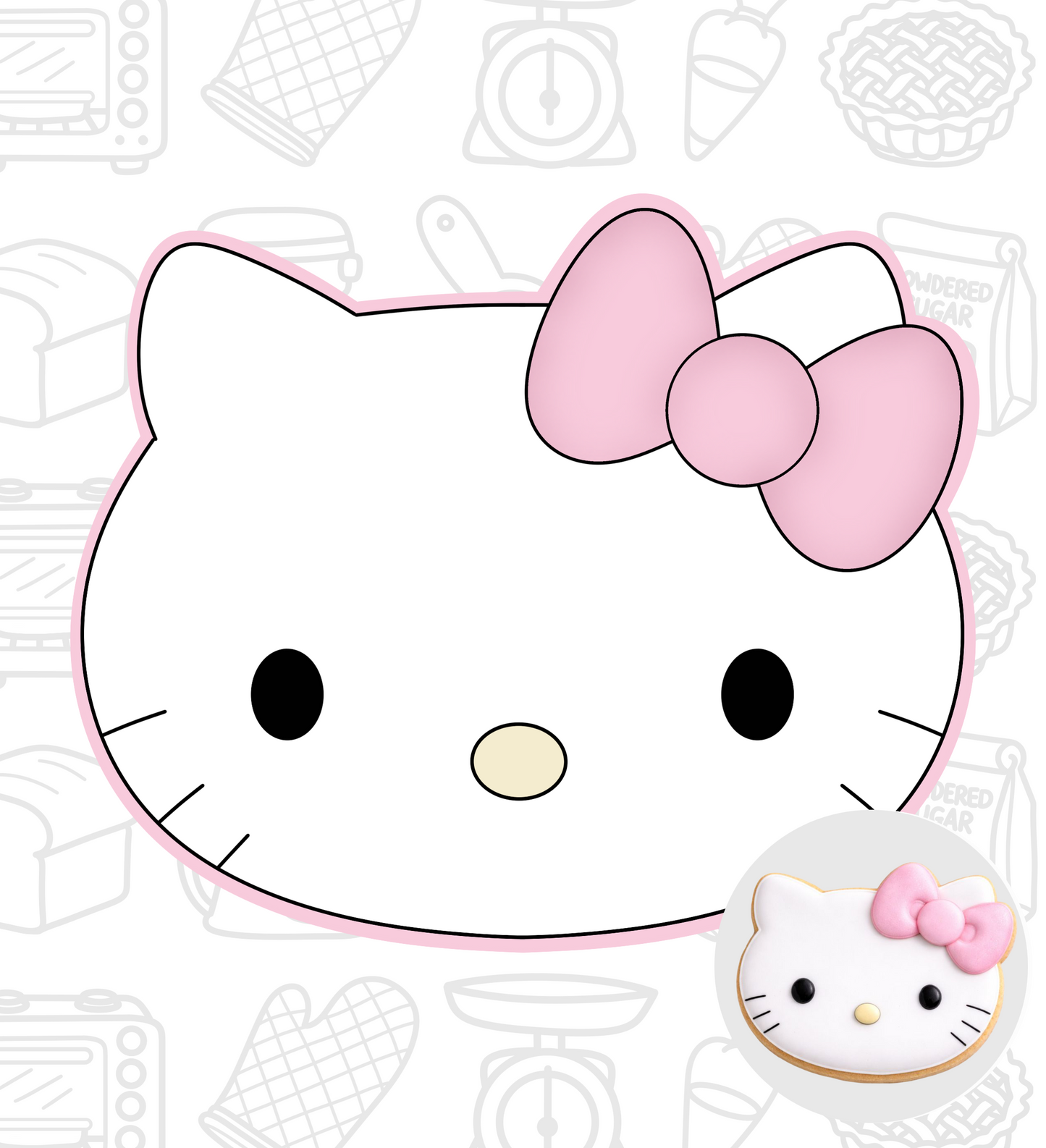 628. Hello Kitty Cookie Cutter