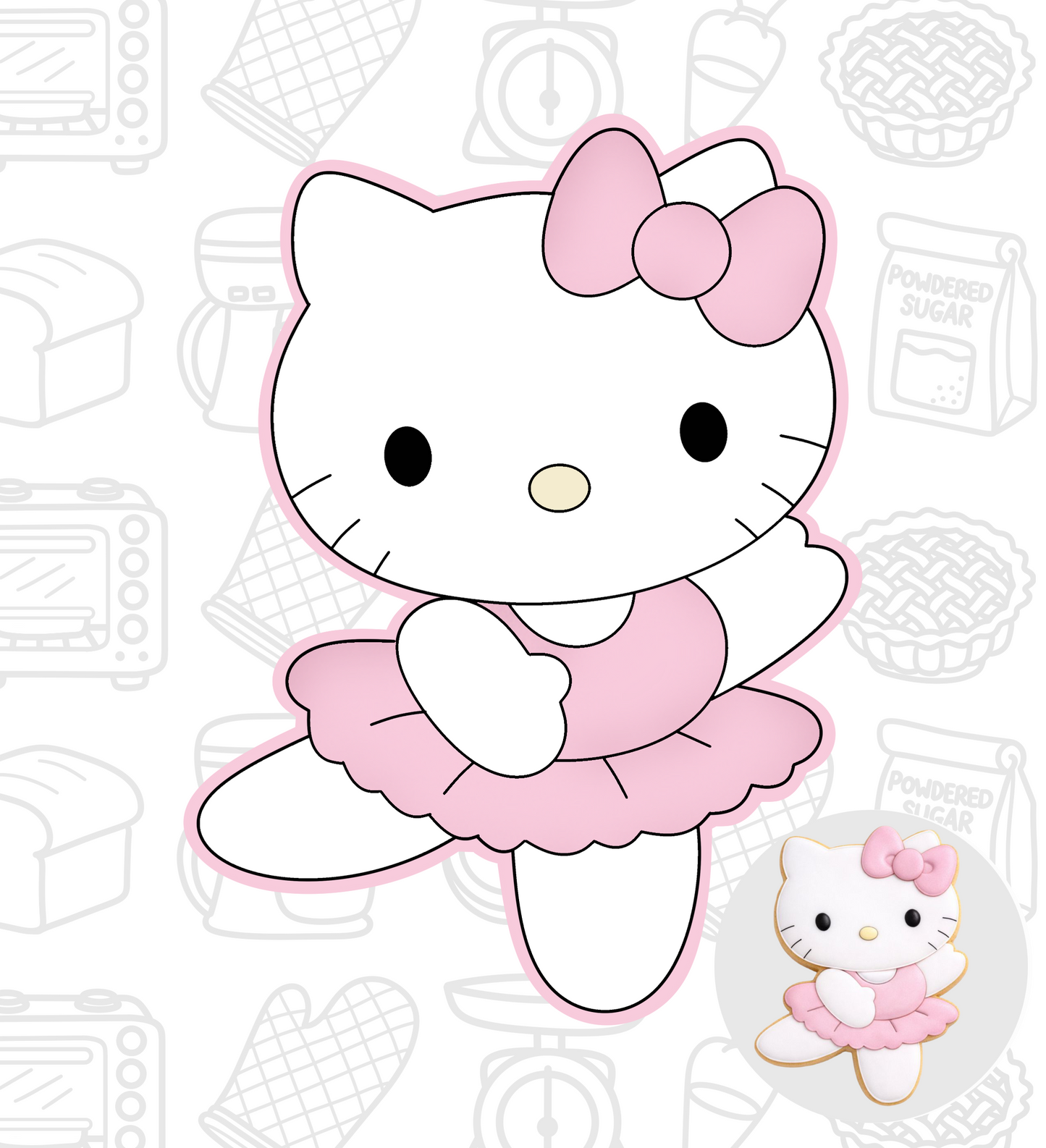 631. Hello Kitty Cookie Cutter