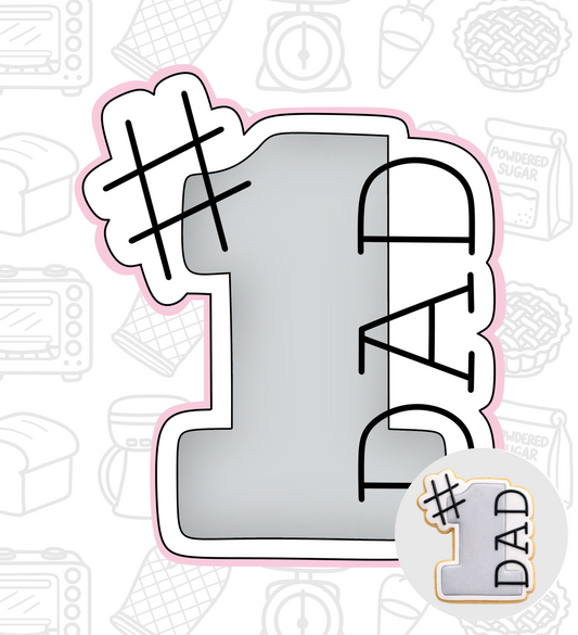 637. Number #1 Dad Cookie Cutter