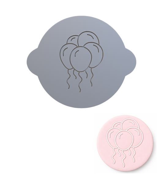 674. Balloons Fondant Debosser (3D Printed)