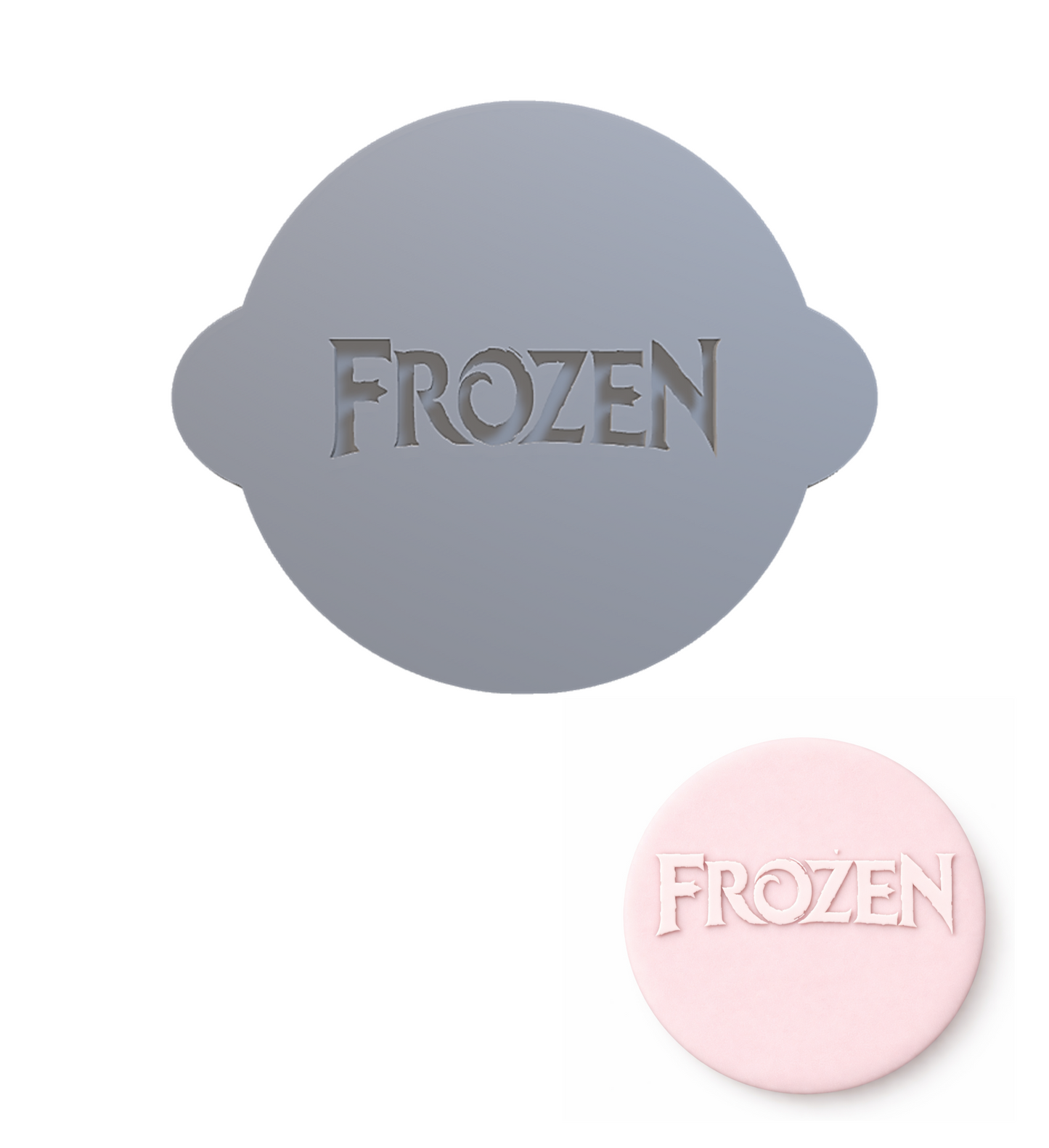 679. Frozen Logo Fondant Debosser (3D Printed)