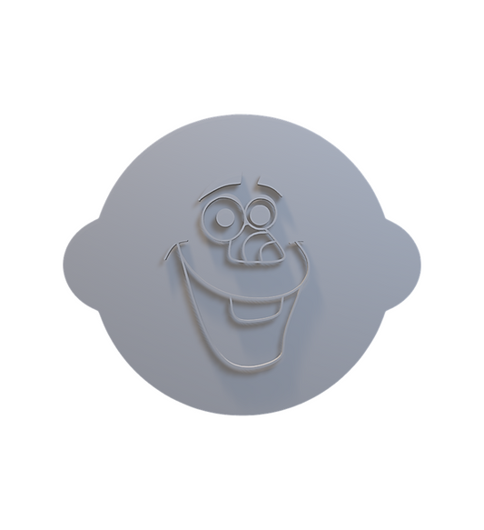 681. Frozen Olaf Fondant Stamp