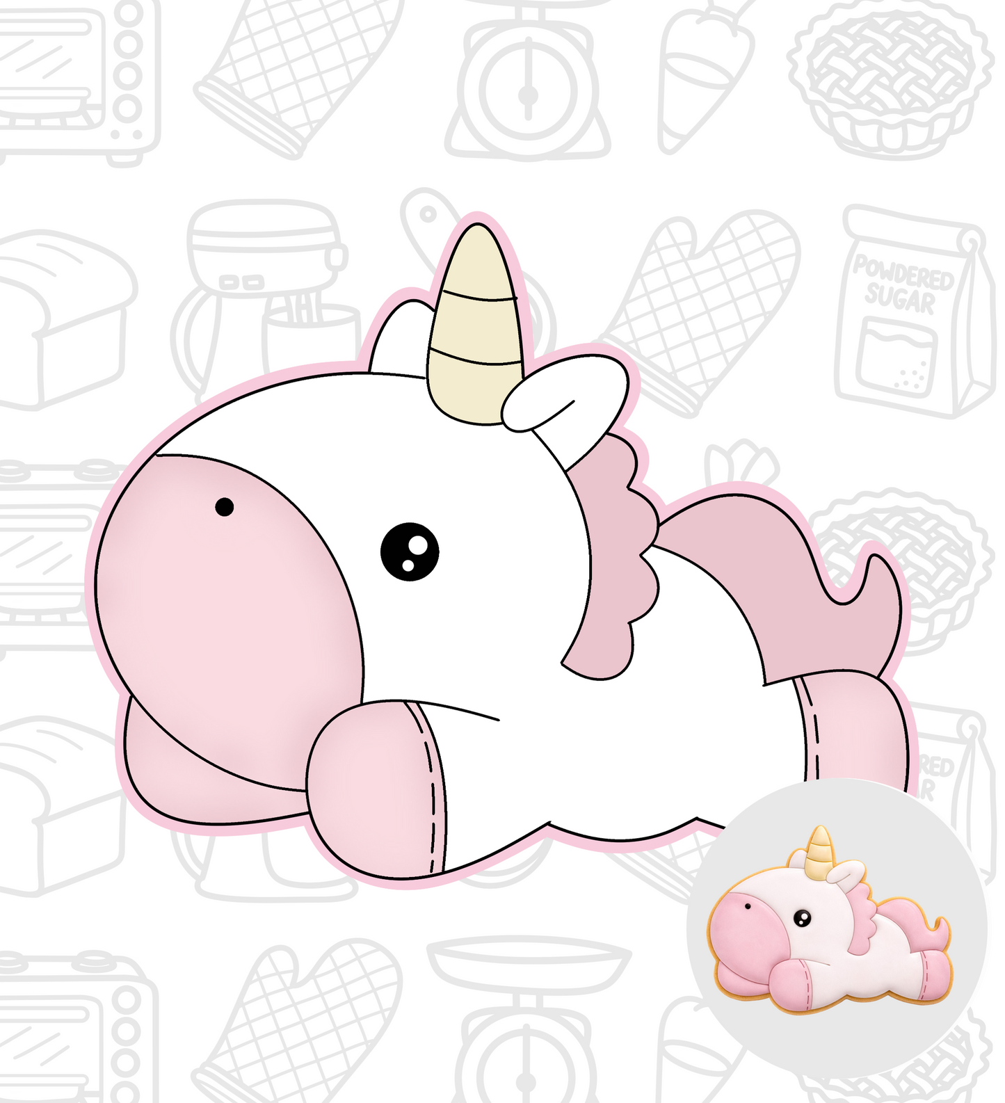 706. Unicorn Cookie Cutter