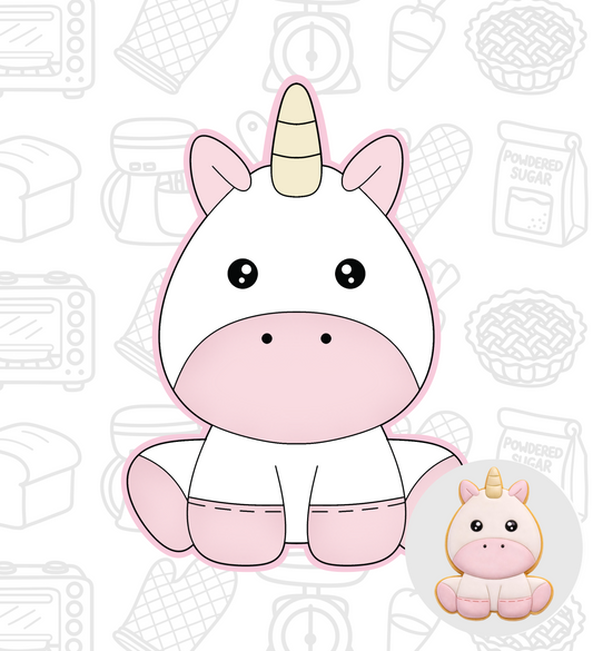 707. Unicorn Cookie Cutter