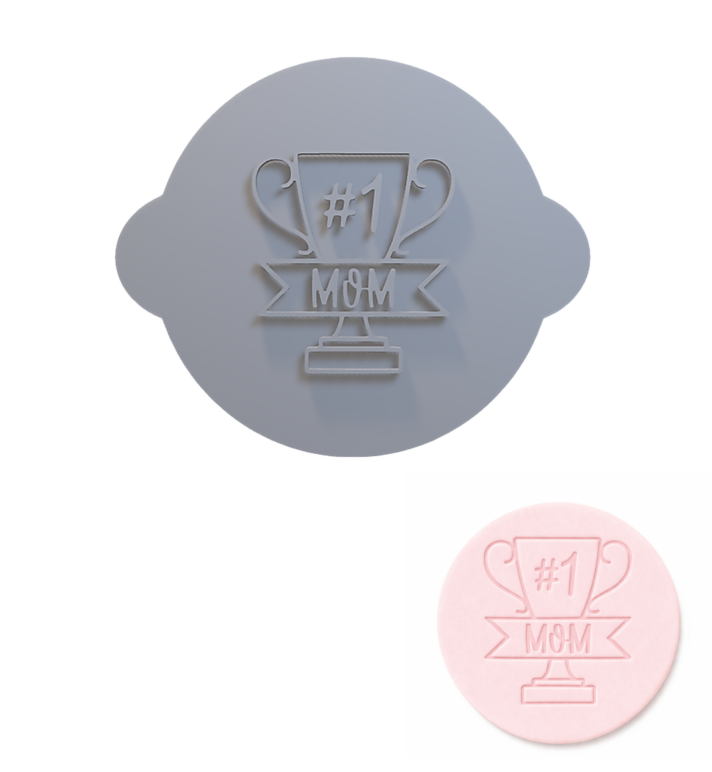 733. Trophy Fondant Stamp