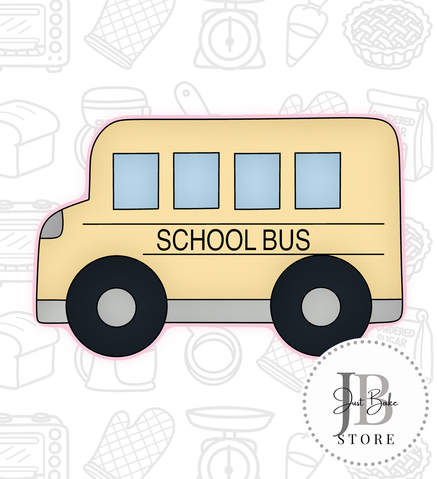 75. School Bus Cookie Cutter