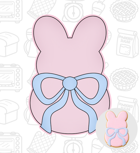 757. Bunny with Bow Cookie Cutter