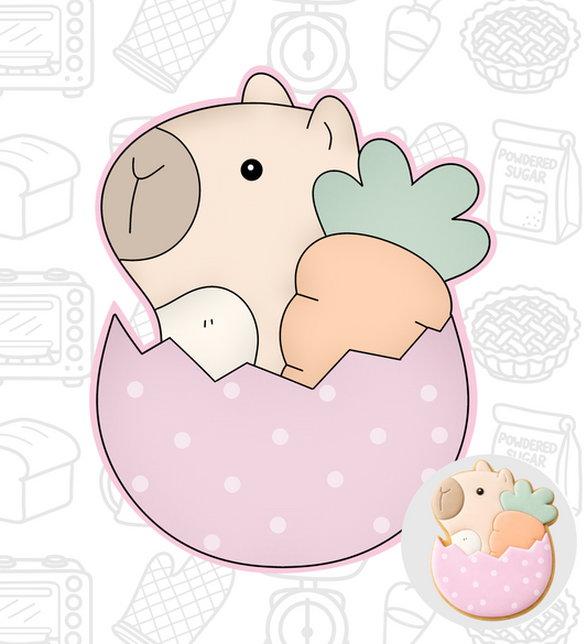 758. Capybara Easter Cookie Cutter