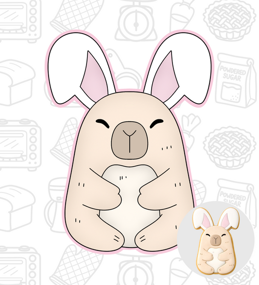 759. Capybara Easter Cookie Cutter