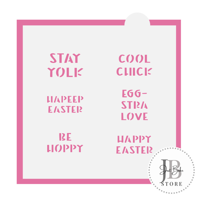 785. Easter Conversation Cookie Stencil