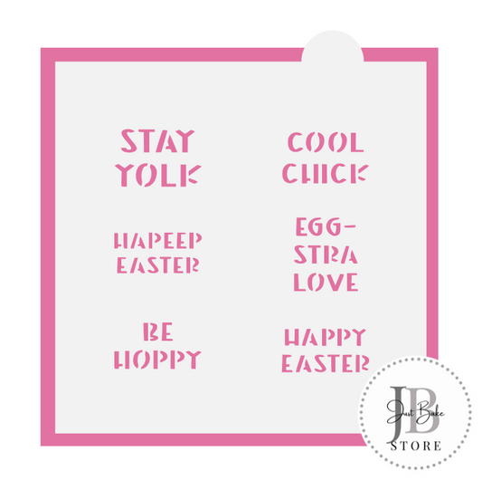785. Easter Conversation Cookie Stencil