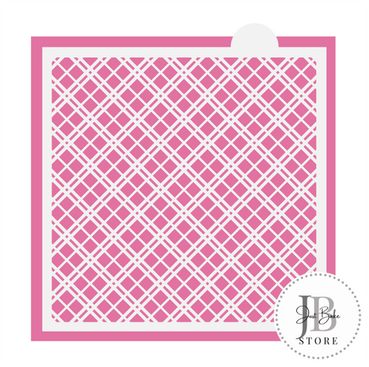 790. Plaid Pattern Cookie Stencil