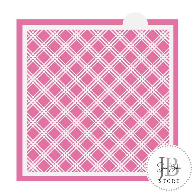 791. Plaid Pattern Cookie Stencil