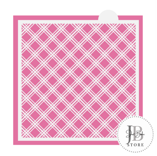 791. Plaid Pattern Cookie Stencil