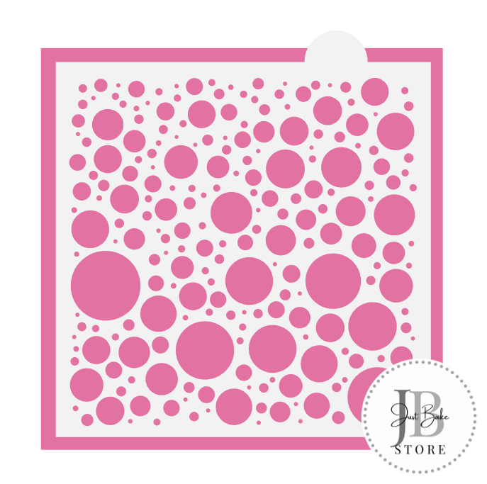 792. Bubbles Pattern Cookie Stencil