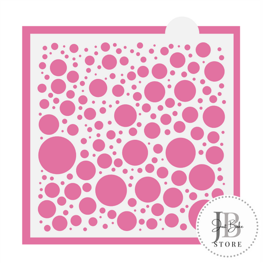 792. Bubbles Pattern Cookie Stencil