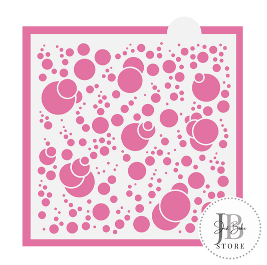 793. Bubbles Pattern Cookie Stencil
