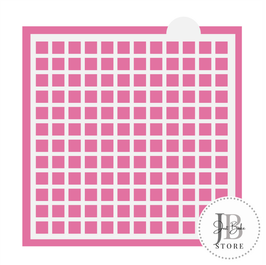 795. Square Grid Pattern Cookie Stencil - Medium