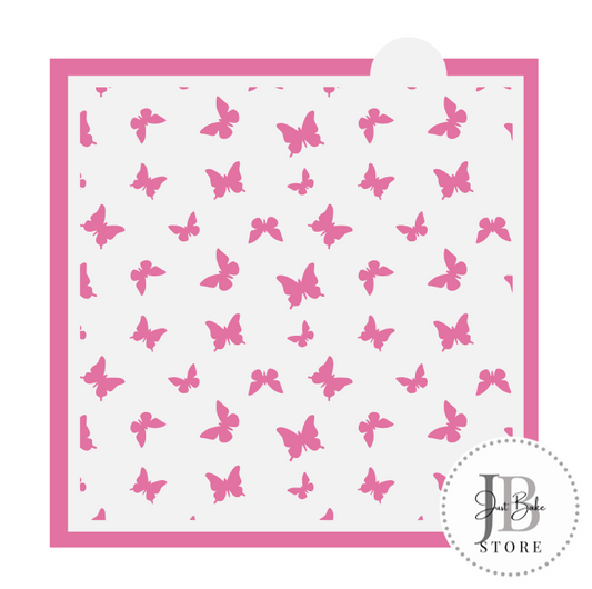 817. Butterflies Cookie Stencil