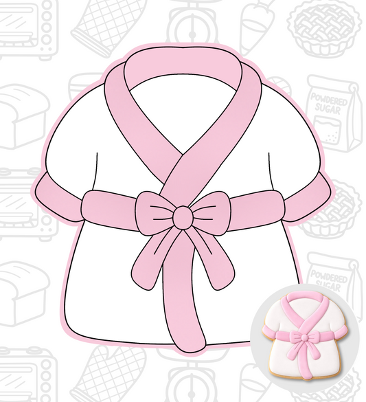 819. Spa Gown Cookie Cutter