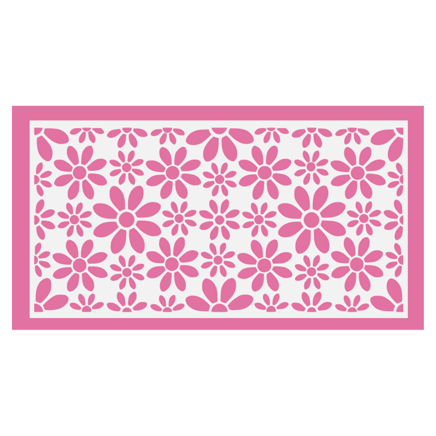 827. Daisy Cake Stencil