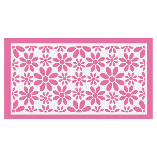 827. Daisy Cake Stencil