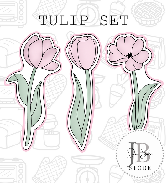 844. Tulip Cookie Cutter Set