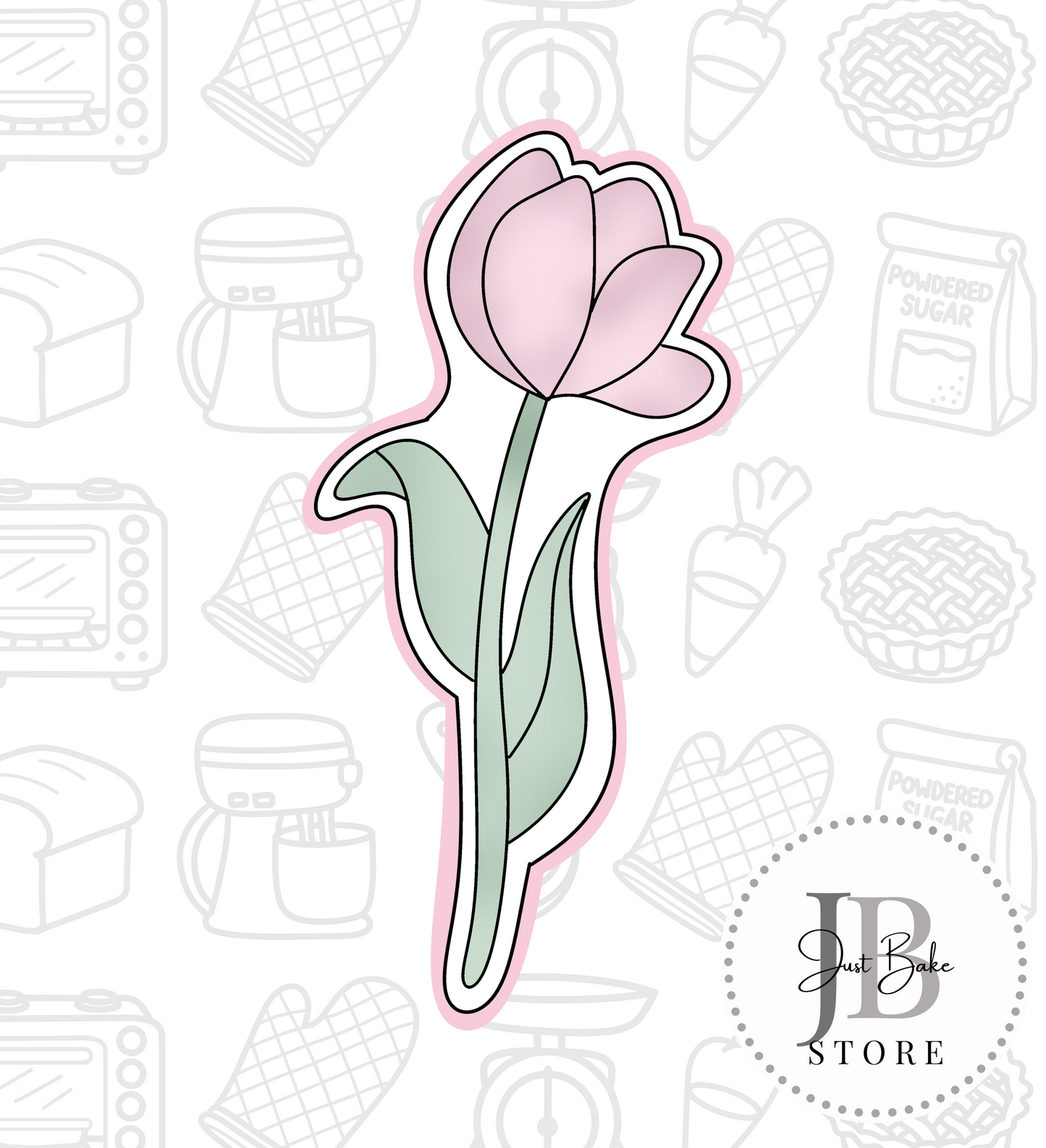 844. Tulip Cookie Cutter Set