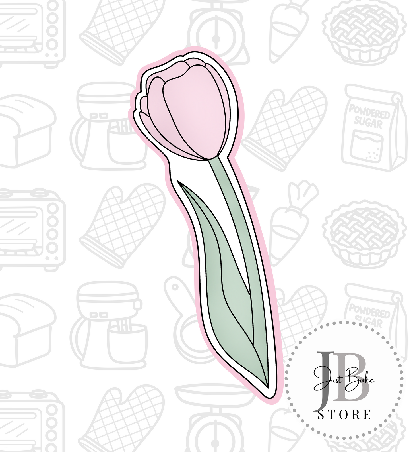 844. Tulip Cookie Cutter Set