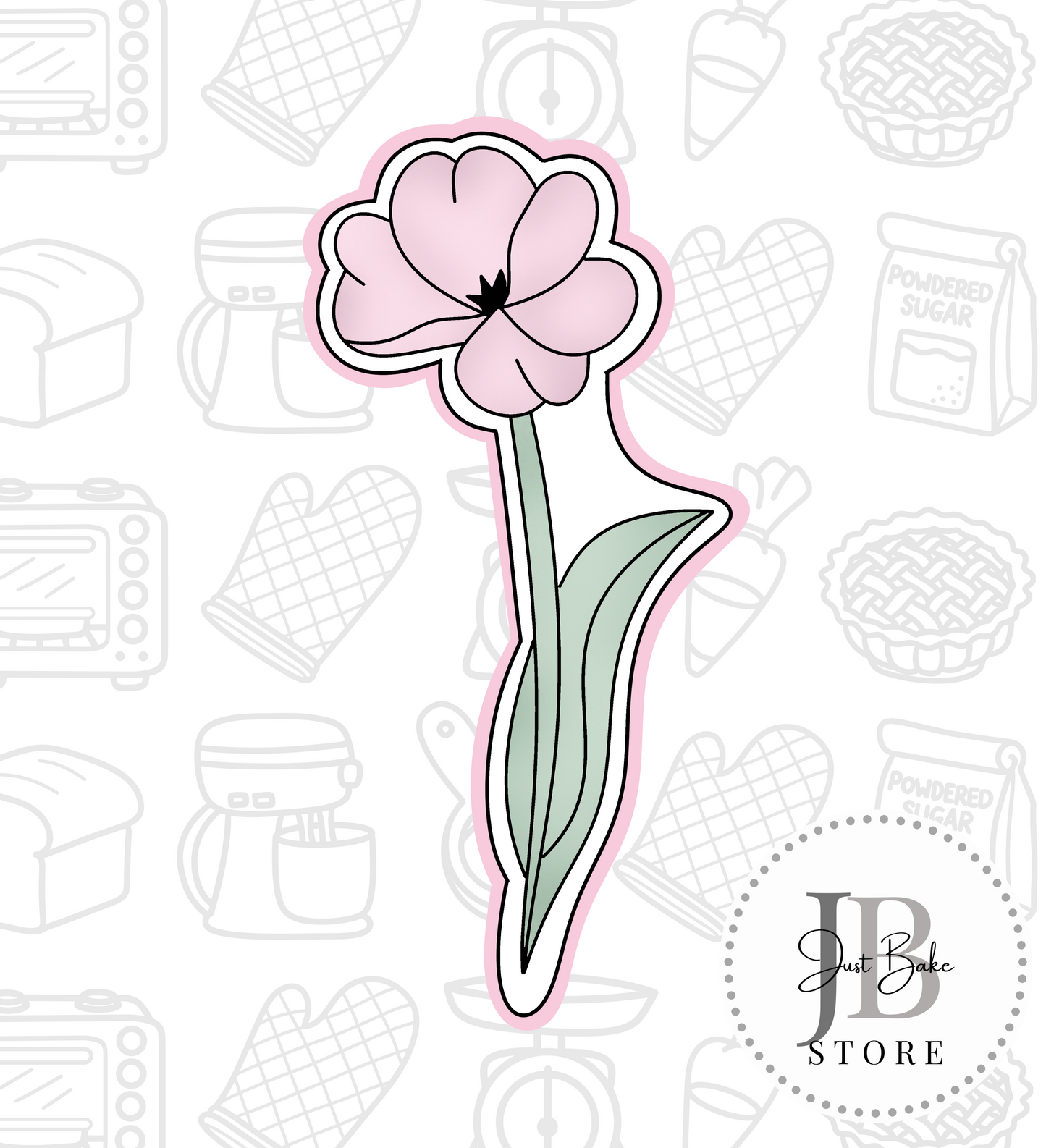 844. Tulip Cookie Cutter Set