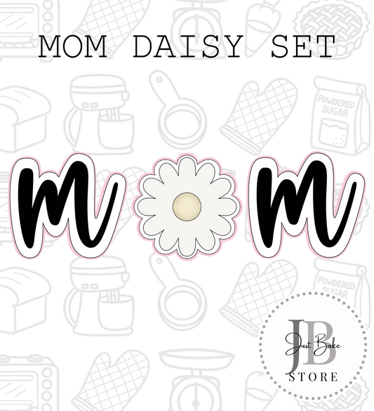 853. Daisy MoM Set (Set of 2) STENCILS SOLD SEPERATELY