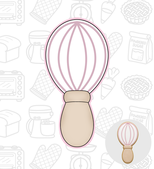 857. Whisk Cookie Cutter
