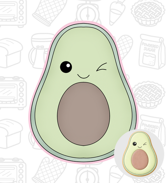 869. Avocado Cookie Cutter