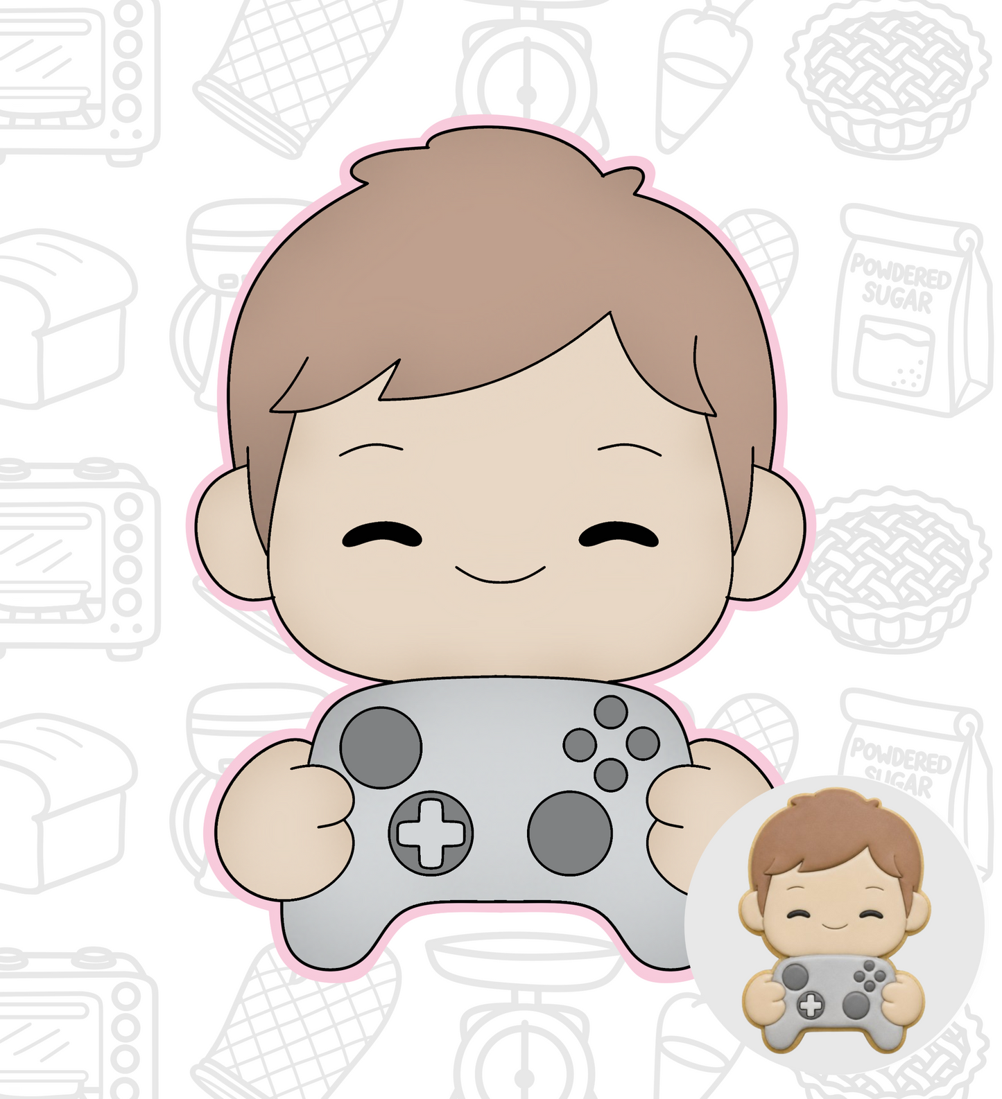 920. Fathers Day Remote Cookie Cutter