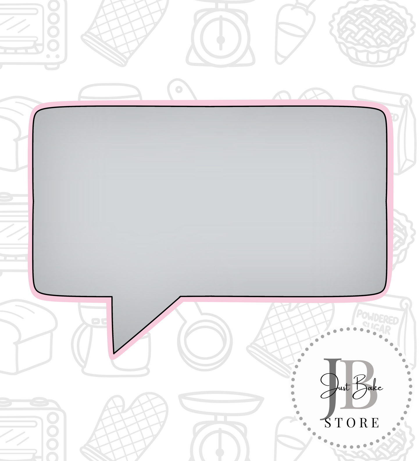 932. Speech Bubble Cookie Cutter