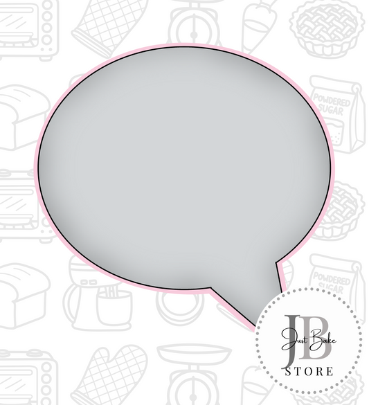 933. Speech Bubble Cookie Cutter