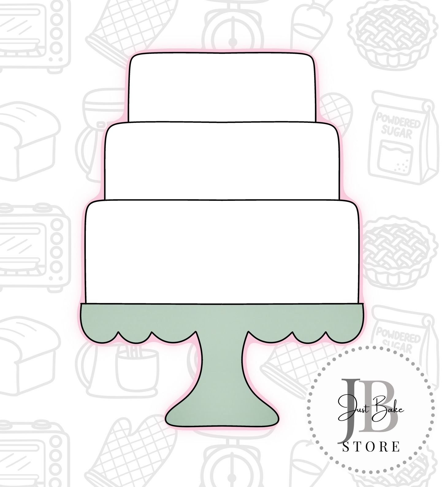 94. 3 Tier Cake Cookie Cutter