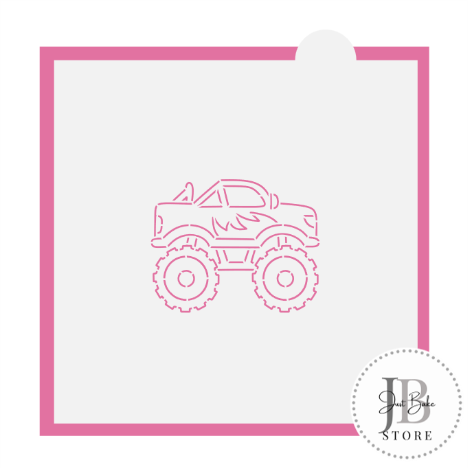 941. Monster Truck Cookie Stencil