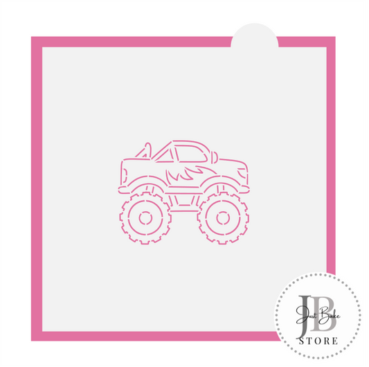 941. Monster Truck Cookie Stencil